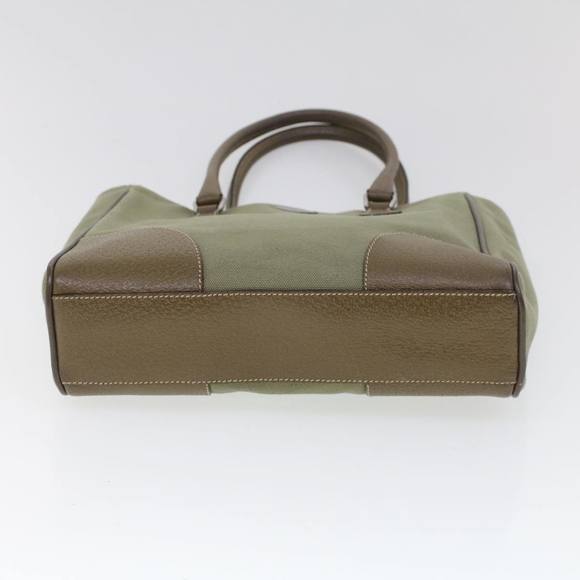 PRADA Hand Bag Canvas Leather Green Auth 53252 - Picture 5 of 16
